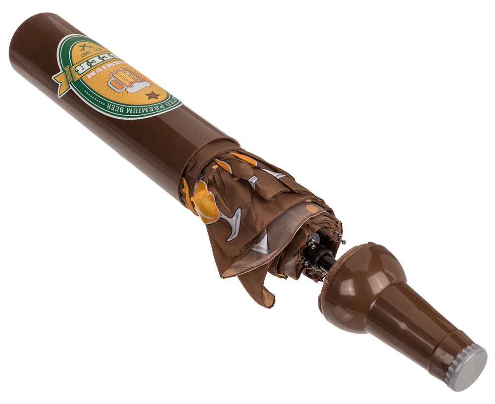 Pocket Umbrella, Beer bottle,