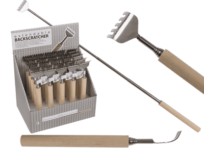Extendable metal back scratcher,