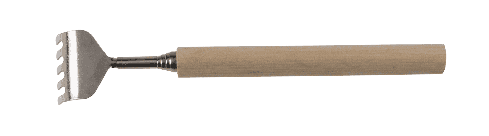 Extendable metal back scratcher,