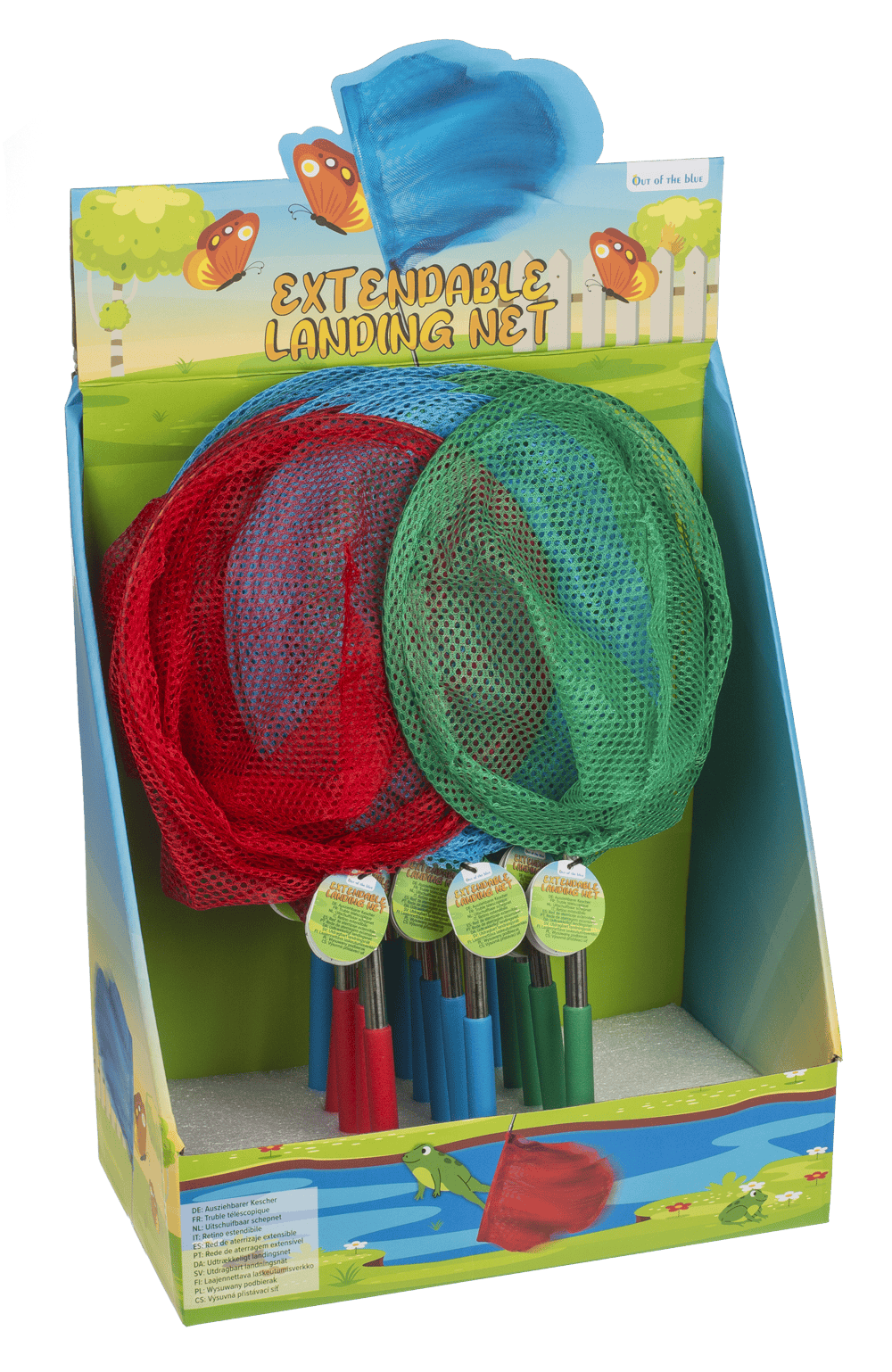 Extendable Hand Net with rubber handle,