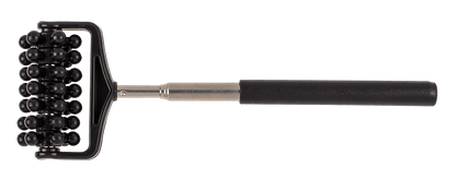 Extendable massage roller with rubber handle,