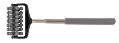 Extendable massage roller with rubber handle,