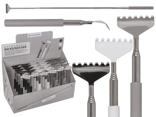 Extendable metal back scratcher,
