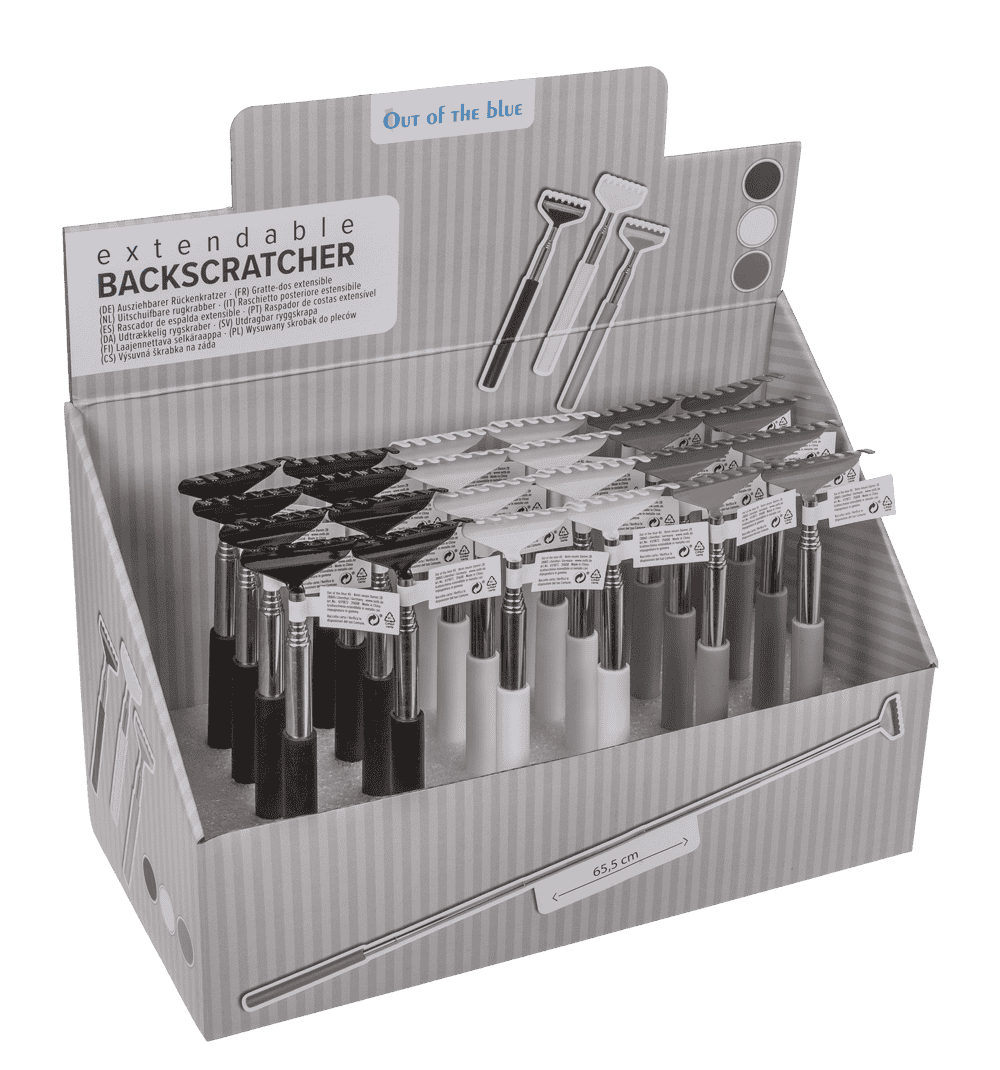 Extendable metal back scratcher,