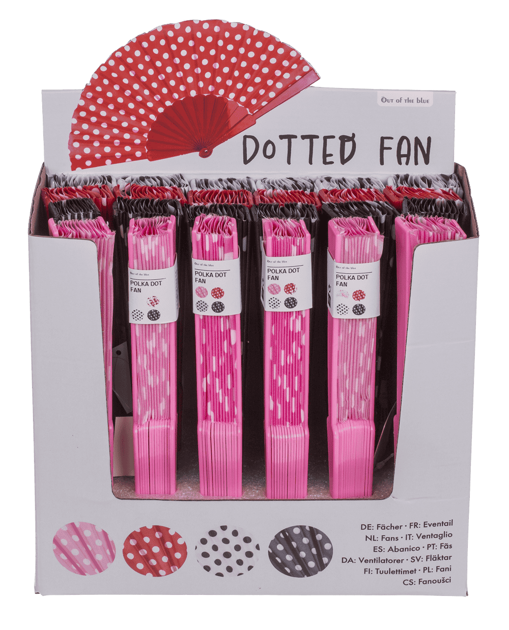 Fan, Spanish polka dot,