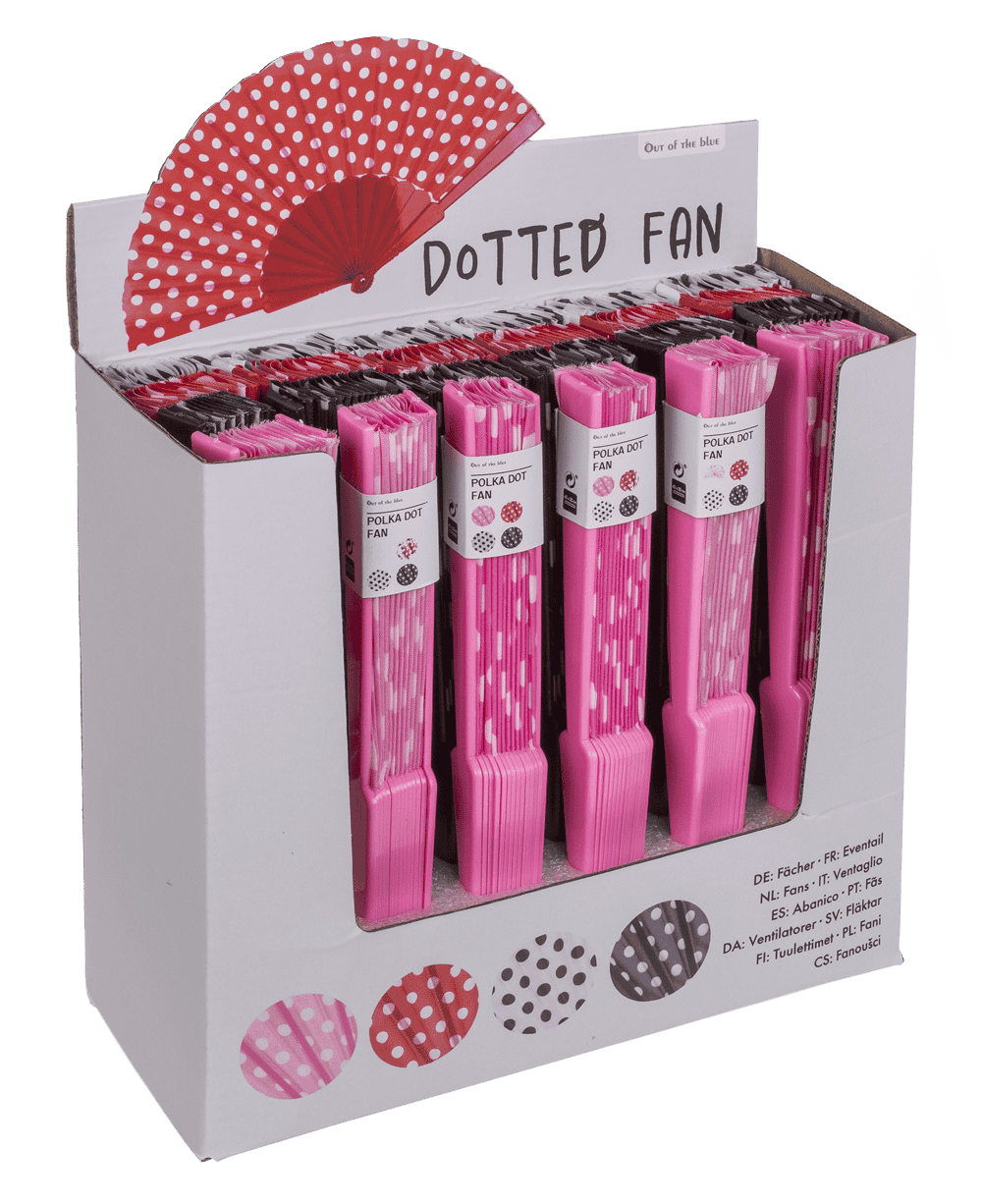 Fan, Spanish polka dot,