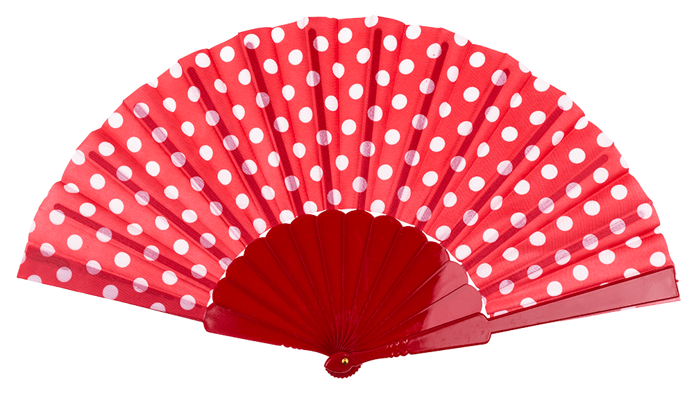 Fan, Spanish polka dot,