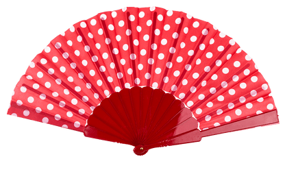 Fan, Spanish polka dot,