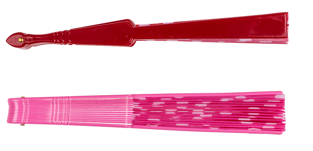 Fan, Spanish polka dot,