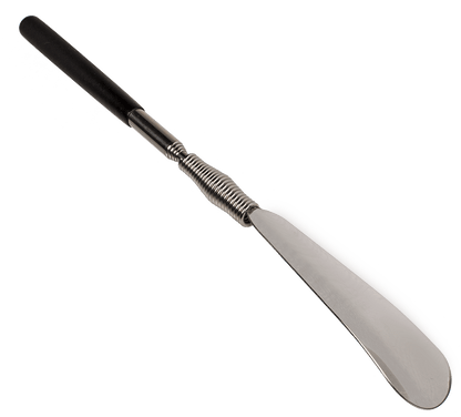 Extendable metal shoe horn,