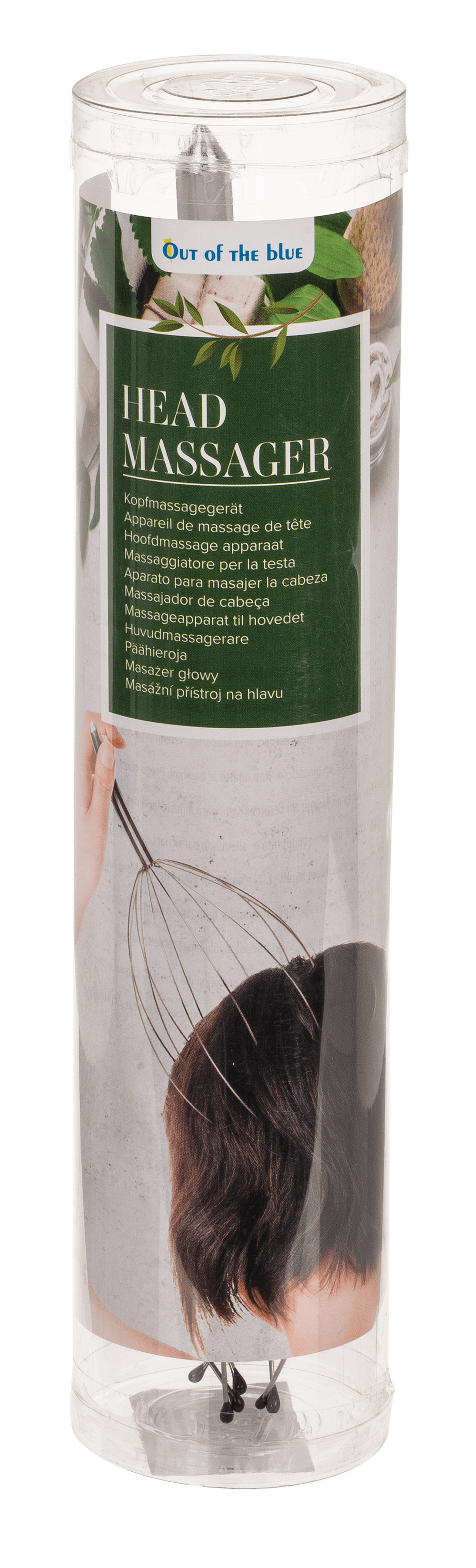 Metal Deluxe Headmassager with 12 massaging arms,