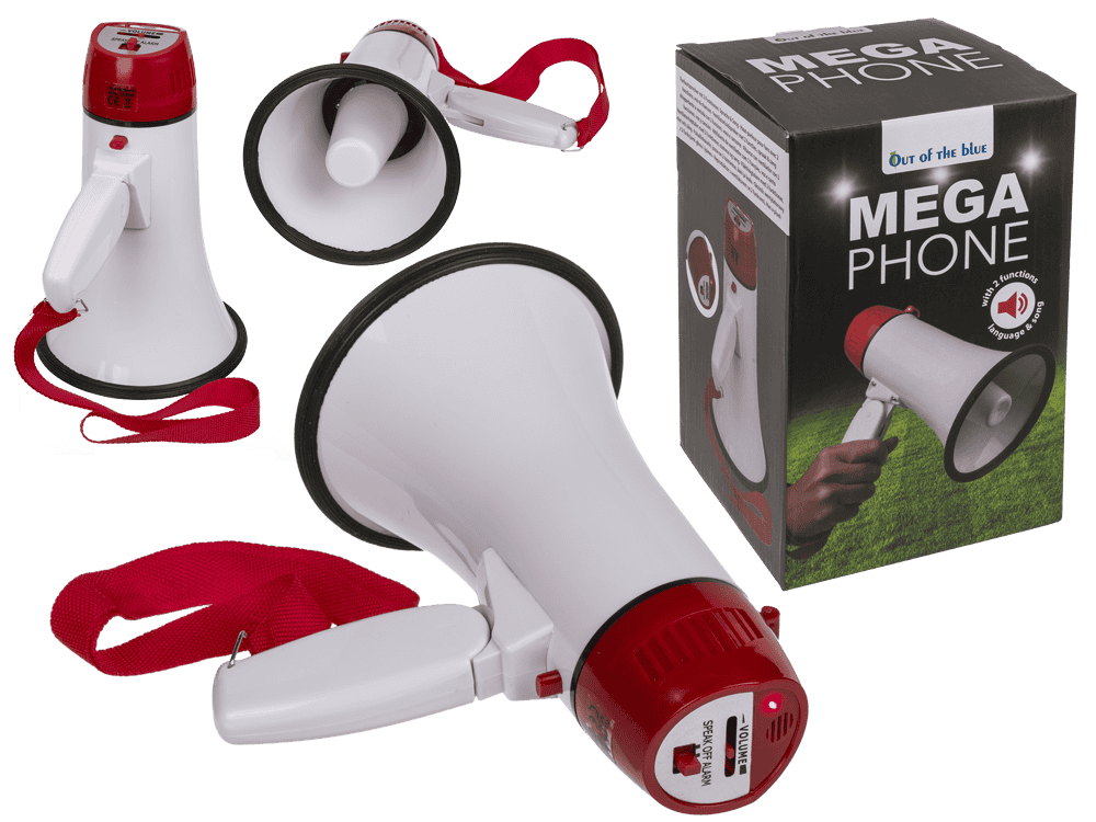 Fan Megaphone with 2 functions (language & song),