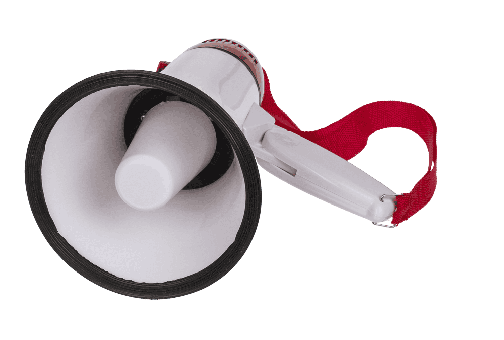 Fan Megaphone with 2 functions (language & song),