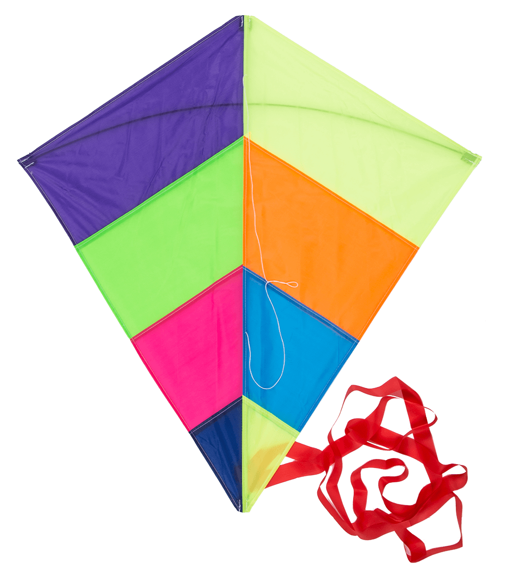 Kite with storage bag, Rainbow,