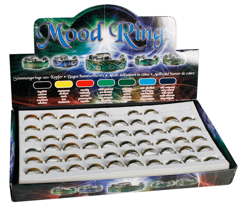 Mood Ring made of copper,