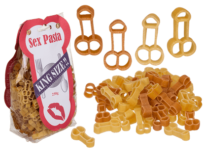 Two coloured durum wheat pasta with pepper, Penis,