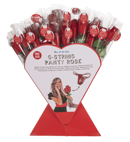 Rose with red G-string,