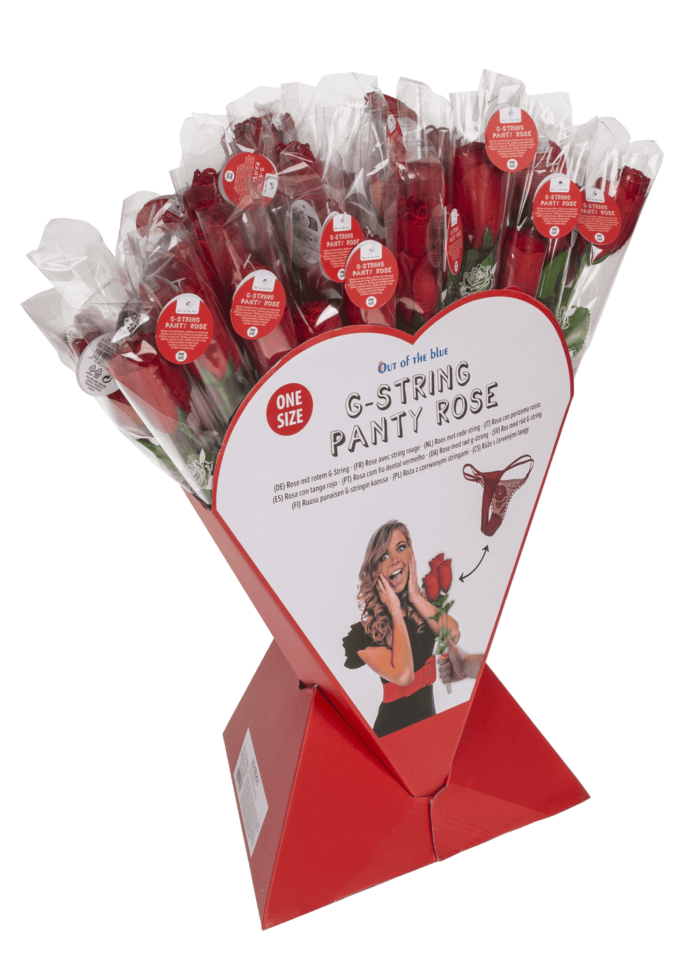 Rose with red G-string,