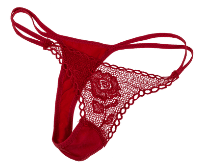 Rose with red G-string,