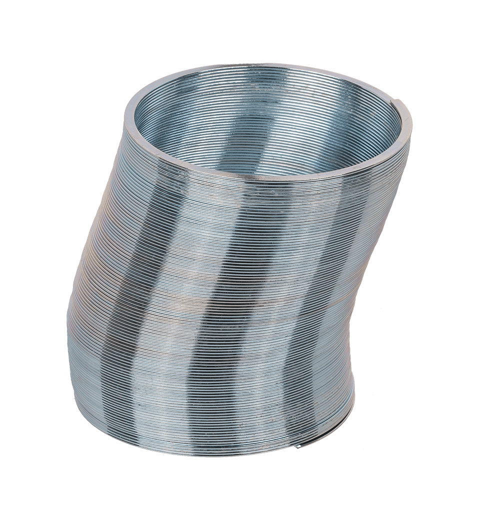 Silver coloured mini metal coil,