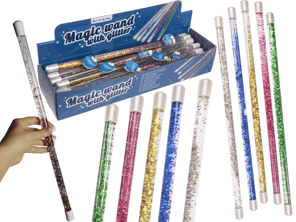 Magic Wand with Glitter & colourful liquid,