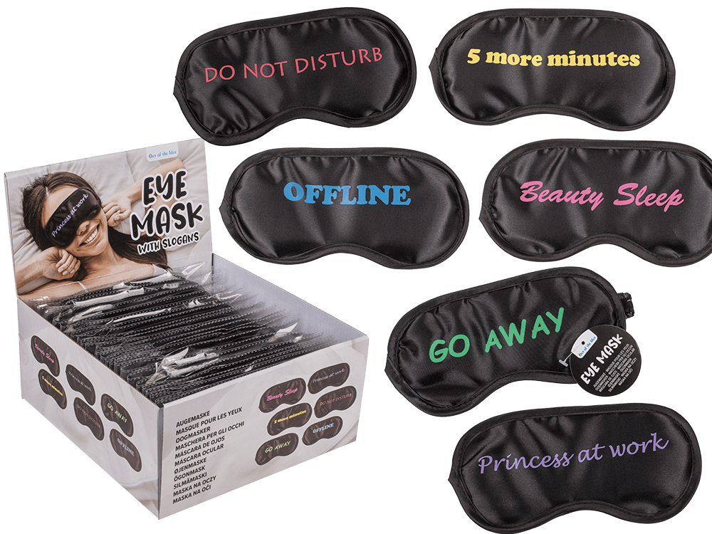 Eye Mask with English slogans,