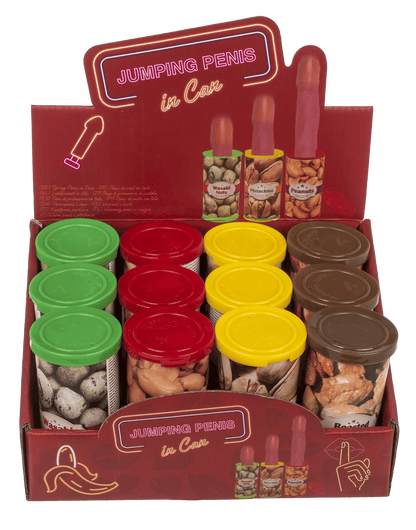 Plastic jumping willy in can,