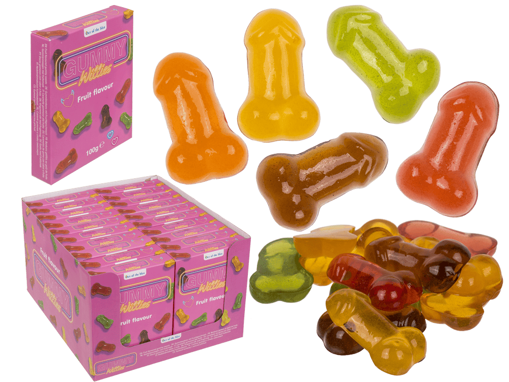 61-2609_000.png Willy gummy, ca. 100g per pack, - Afbeelding 1