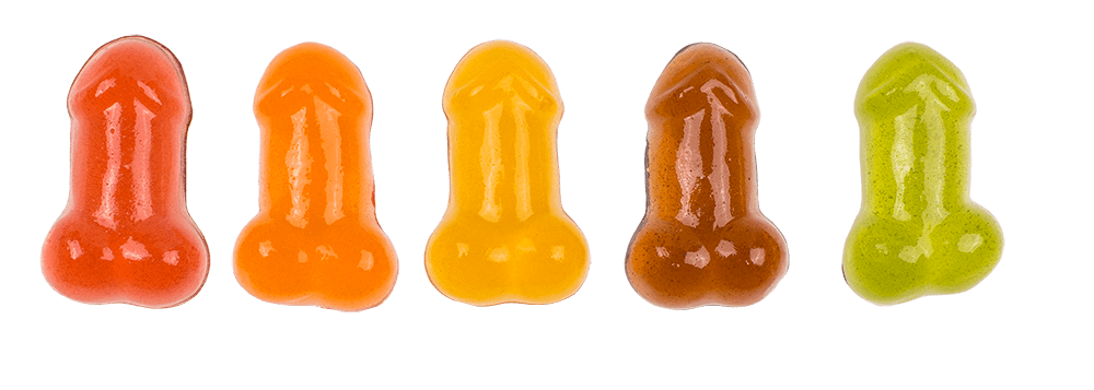 Willy gummy, ca. 100g per pack,