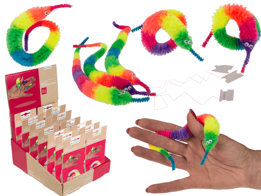 Magic Rainbow Worm, approx. 22 cm,