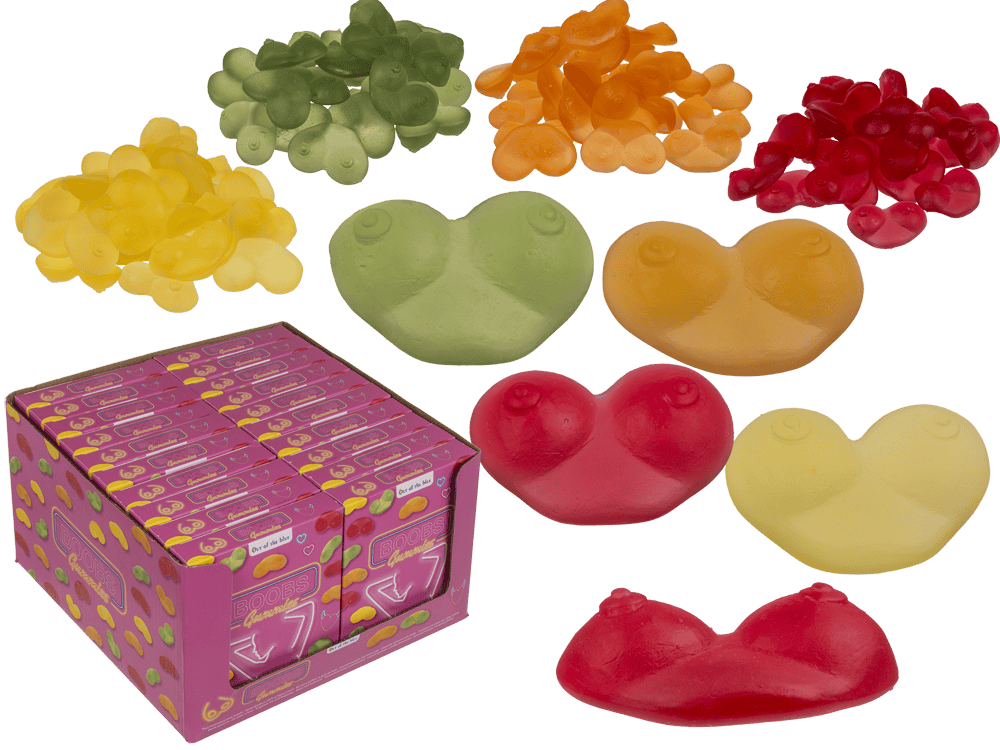 Boobs Gummy, fruit flavour,