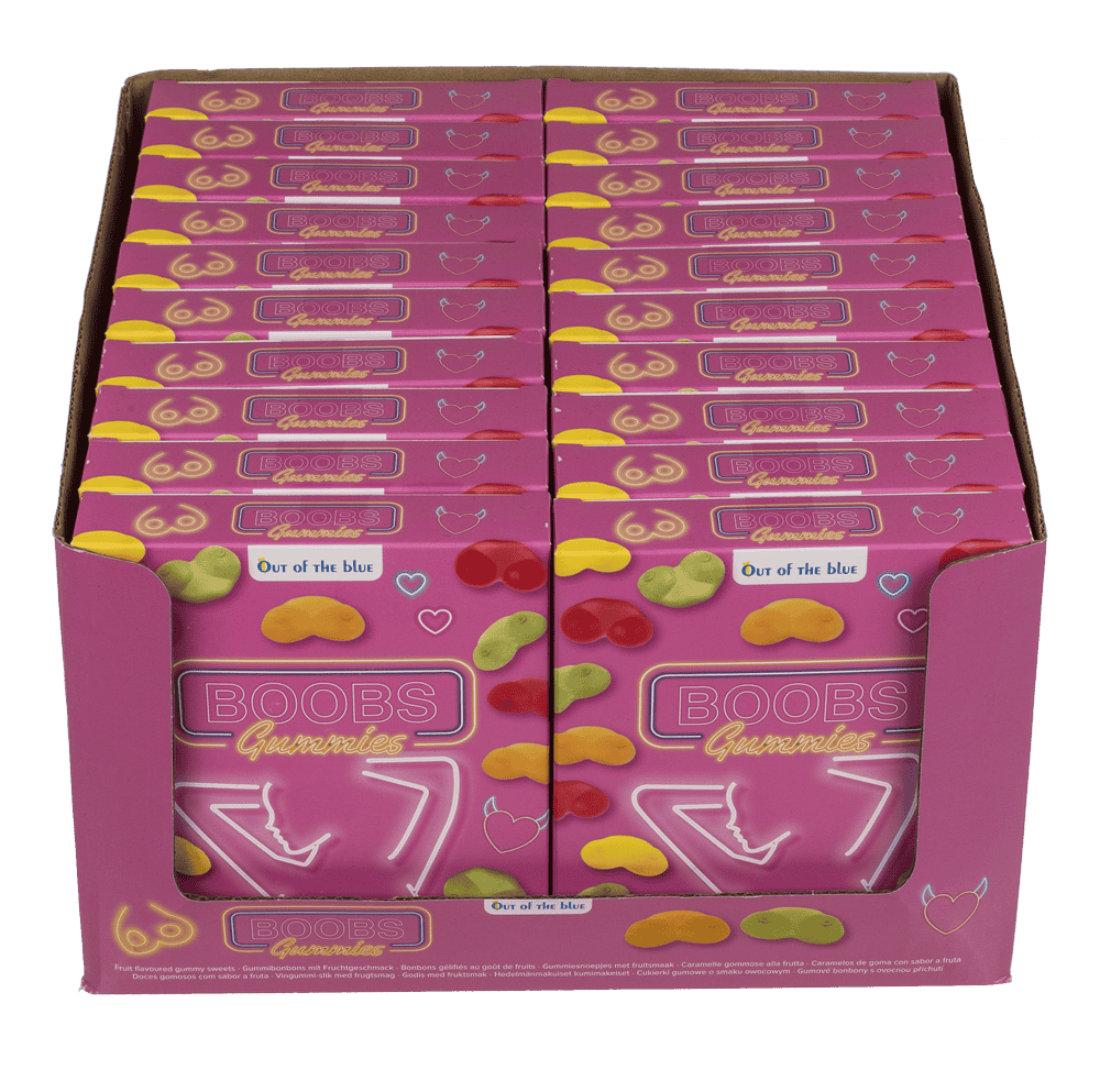 Chicle de frutas Boobs, sabor fruta