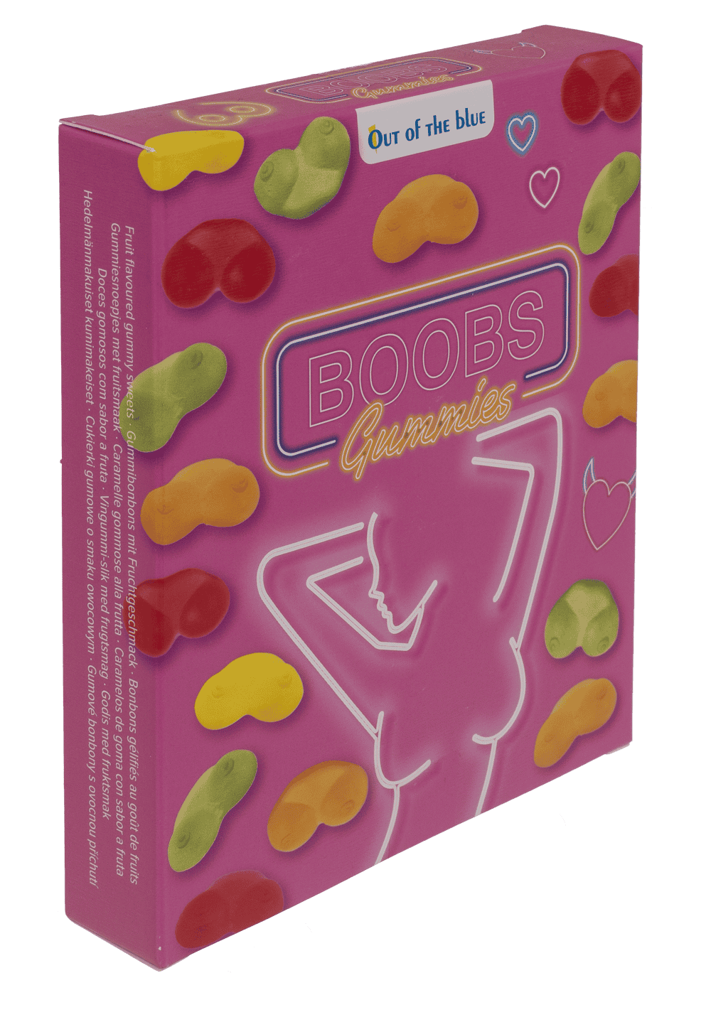 Chicle de frutas Boobs, sabor fruta