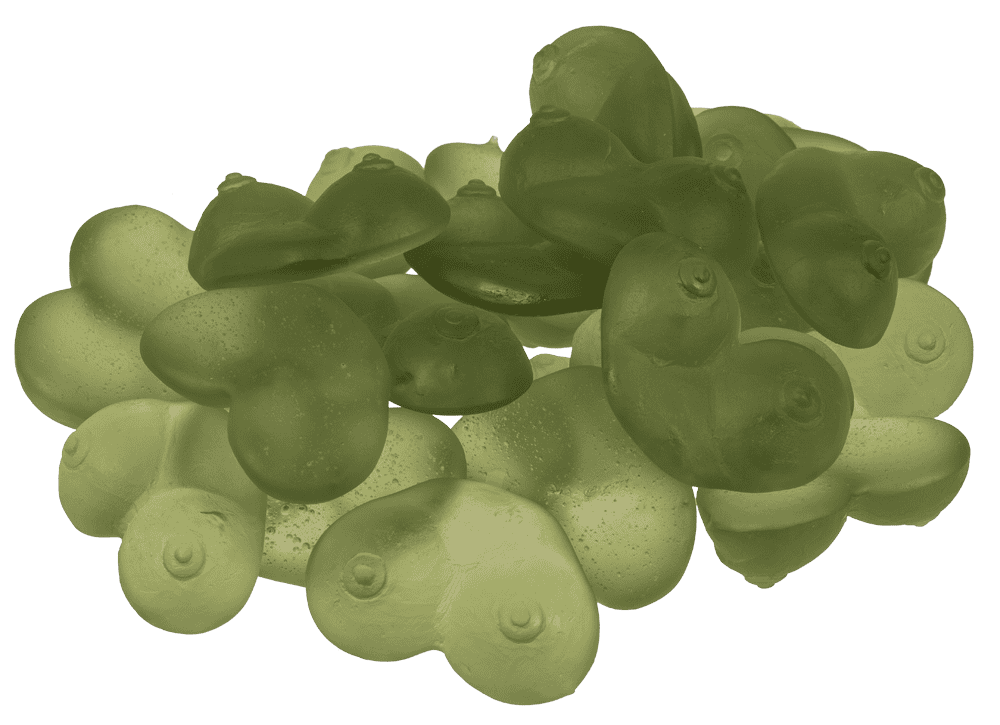 Chicle de frutas Boobs, sabor fruta