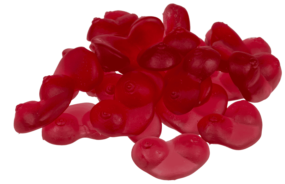 Chicle de frutas Boobs, sabor fruta