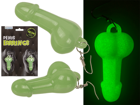 Earrings, Penis, Glow in the Dark,
