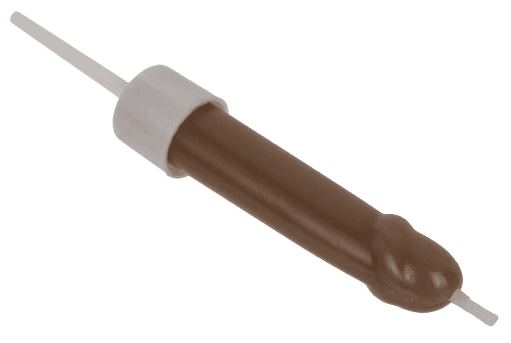 Penis Candles, with plastic holder,