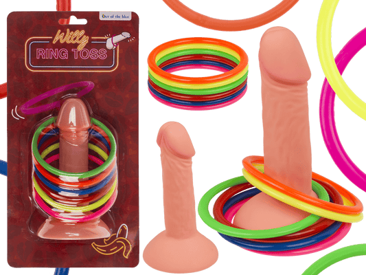 Ring toss game, Penis, with 6 rings,
