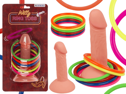 Ring toss game, Penis, with 6 rings,