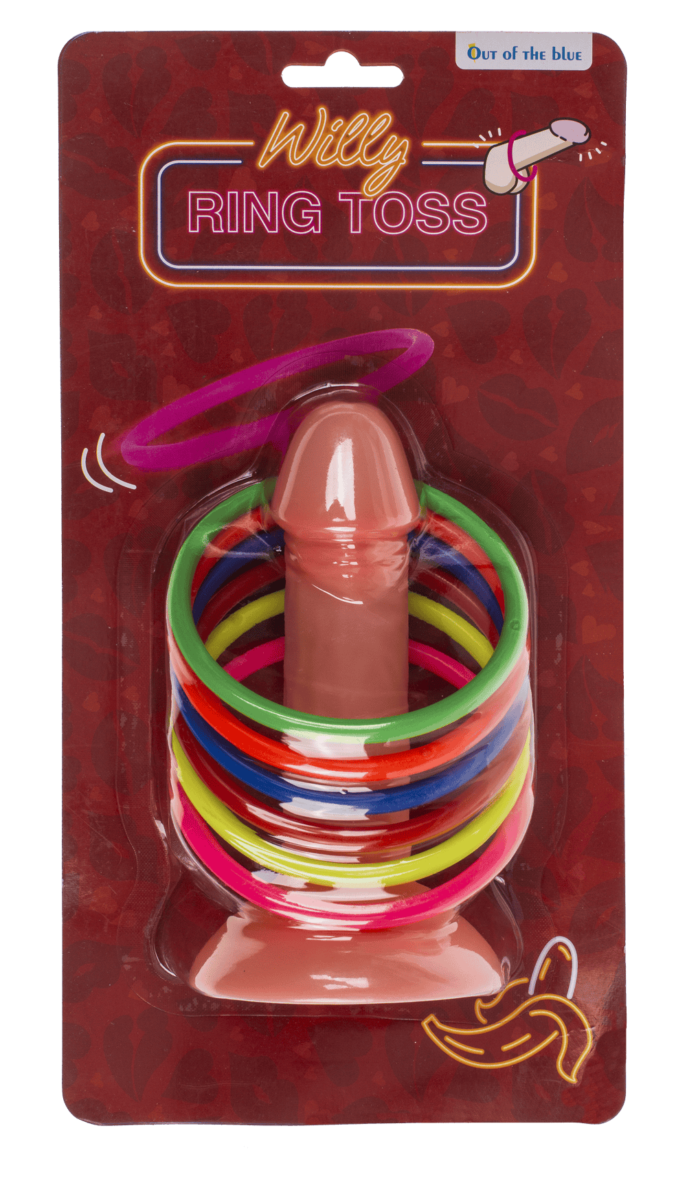 Ring toss game, Penis, with 6 rings,
