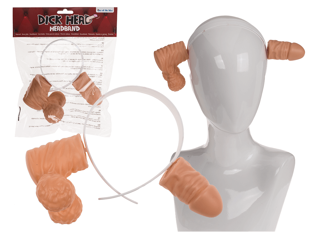 Plastic head band, Dick Head,