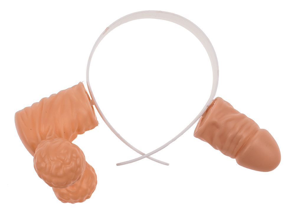 Plastic head band, Dick Head,