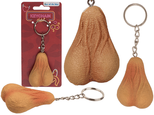 Metal key chain, Polyresin Testicle,