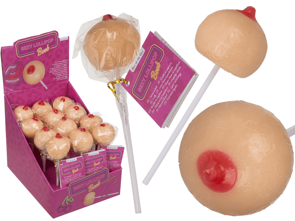 Süßwarenlolli, Brust, ca. 50 g,