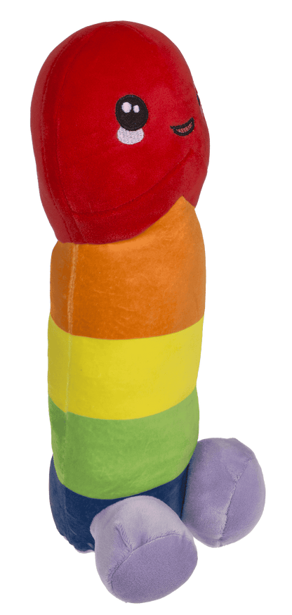 Plush Penis, Rainbow, 30 cm,