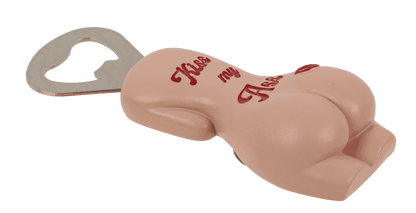 Metal bottle opener with magnet, Kiss my Ass,