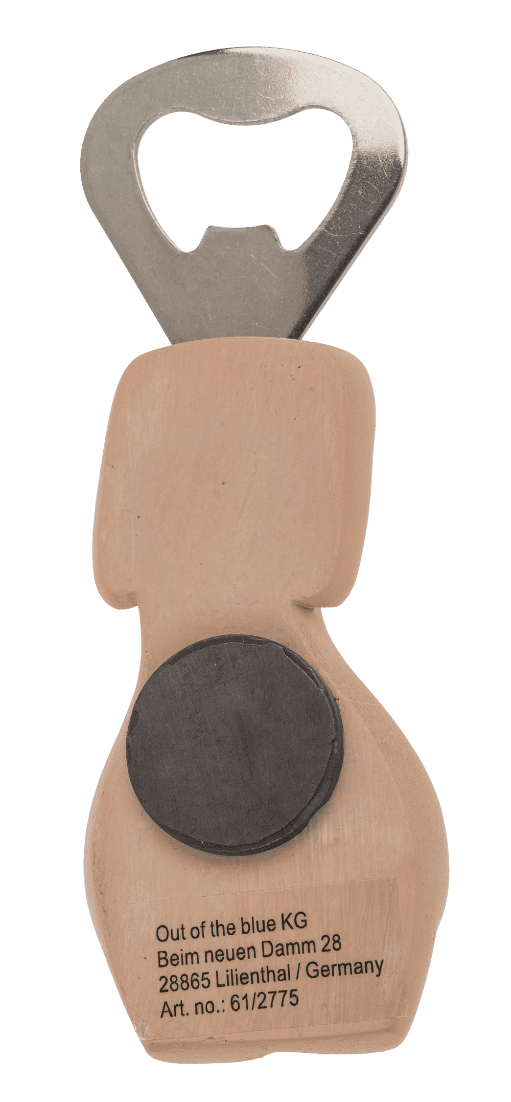 Metal bottle opener with magnet, Kiss my Ass,