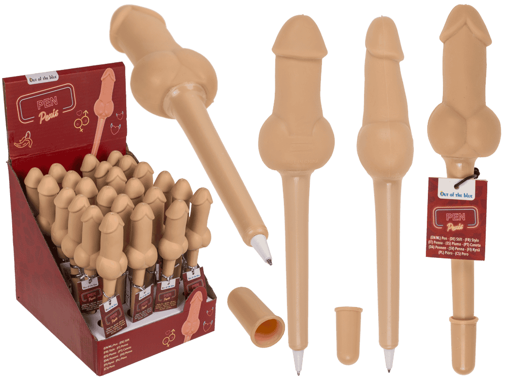 Lápiz, pene, 24 piezas en expositor, aprox. 18 cm