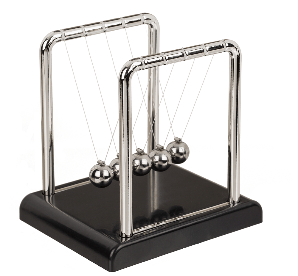 Newton's Cradle  ca. 9 x 7, 5 cm,