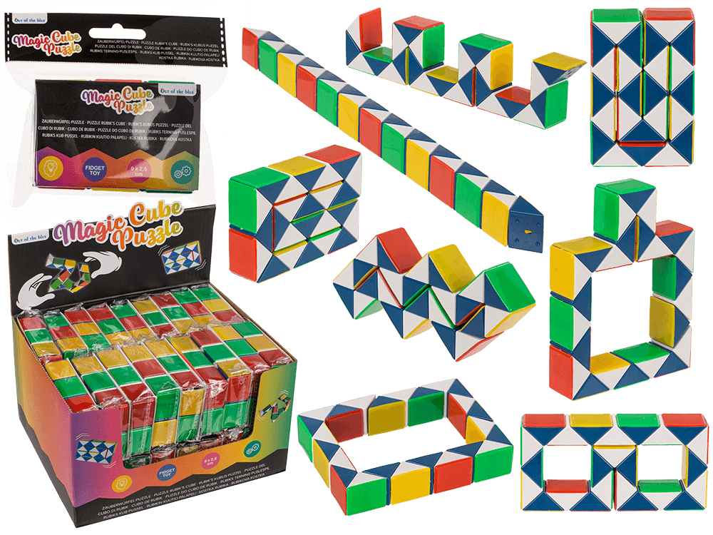 Magic-Cube-Puzzle, in poly bag with header card,
